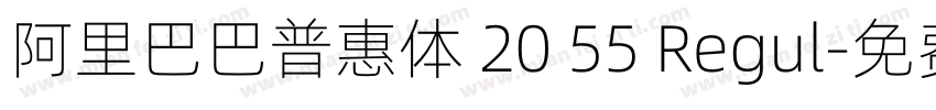 阿里巴巴普惠体 20 55 Regul字体转换